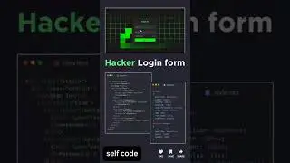 how to make animation hacker login form using Html css JavaScript