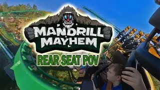 Mandrill Mayhem - THROWN IN REVERSE - Rear set POV (point of view) Chessington Jumanji World