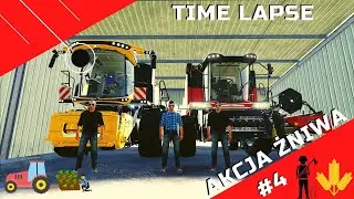 Pora zacząć żniwa 🌾 w pracę wyrusza 🌽 Massey Ferguson MF Activa i New Holland Cr10.90 Timelapse #4