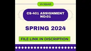 CS-401 ASSIGNMENT NO:01 SPRING-2024