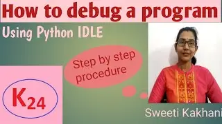 How to debug the program in Python IDLE