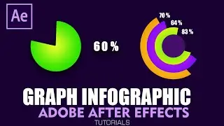AFTER EFFECTS TUTORIAL :Rounded Graph Infographics using an expression in after effects