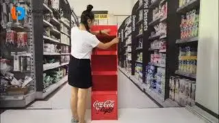 2 Seconds Quickly-assembled POS Coca Cola Display Stand