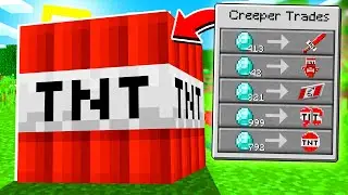 Minecraft But TNT Trades OP Items