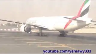 EgyptAir's A330-300 Pushback & Takeoff from Dubai International Airport [HD]