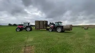 At the end of the hay