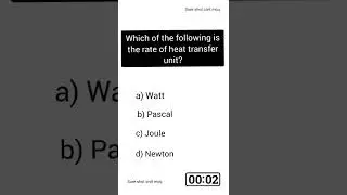 KWA AE CHEMICAL ENGINEERING / MCQ WITH EXPLANATION