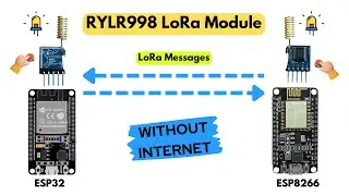 LoRa Communication Tutorial: ESP32, ESP8266 with RYLR998 Module using Arduino IDE