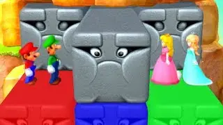 Mario Party 10 - Minigames - Mario vs Rosalina vs Peach vs Luigi