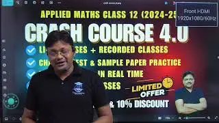 Demo class | Crash Course 4.0 Applied Mathematics class 12 | Revision Batch | Gaur Classes