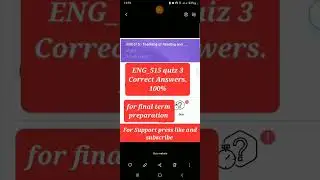 Eng515 quiz 3 for final term examination