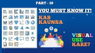 Part - 10 | Choosing Right Visuals for your reports & Dashboards in Power BI | Hindi