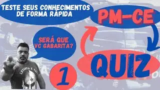 QUIZ -  Criminologia - PM/CE - Testando seus conhecimentos - Só quem estudou vai Gabaritar