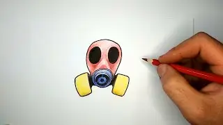 Как нарисовать Противогаз из игры Poppy Playtime 3 | Gas mask drawing