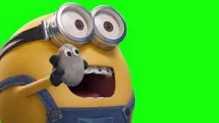 minions meme icon green screen
