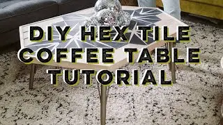 DIY Hex Tile Coffee table