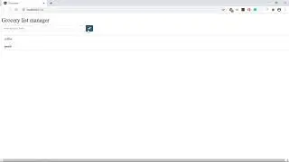 Angular Grocery List Manager App