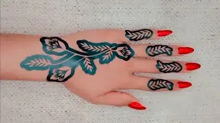 beautiful sticker mehndi design