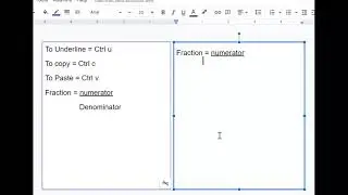How to Type Fractions in Google Slide