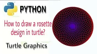 Python turtle graphics:- Pattern-1 | Drawing different shapes
