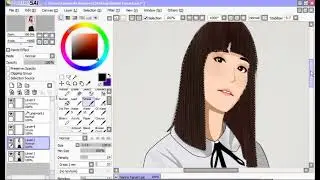 Nanno from Girl from nowhere Anime Version Fanart Using Paint Tool SAI x Mouse ^^