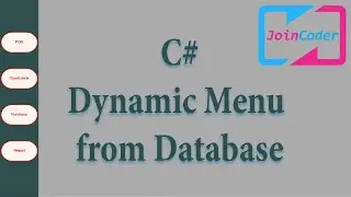 C# Dynamic menu | Menu UI |episode 7