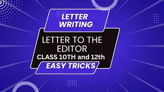 Letter Writing in English Trick | Letter Writing | Letter Writing in Hindi/English Format|CBSE 10/12