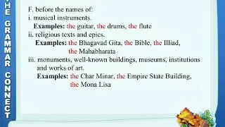 Articles | Indefinite Articles | Definite Article | Omission of Articles | Grammar for Class 7
