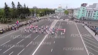 Марш-парад духовых оркестров. Коптер в курске