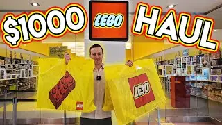 Spending $1000 at the LEGO Store!