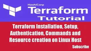 #1 | Terraform Installation, Setup, Authentication, Commands on Linux Host | Terraform in Hindi