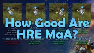 [Outdated] AoE4 - HRE Man-at-arms Unique Tech Comparison/Analysis
