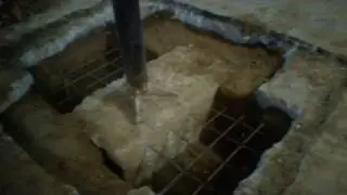 Монтаж двутавра в подземном гараже