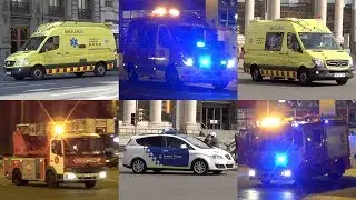 Ambulanze + Vigili del Fuoco + Polizia Barcellona - Ambulancias, Bomberos, Guardia Urbana Barcelona