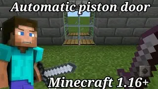 How to make automatic door in Minecraft 1.16+ | Very Easy | Danmu Tv