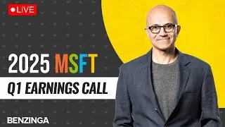 🔴WATCH LIVE: Microsoft Q1 2025 Earnings Call | $MSFT