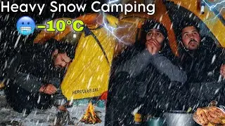 Not Solo Camping In Extreme Cold Weather 🥶 | Winter Snow Camping In India | -10°C | Camping Trip￼ 