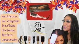 Nicebay Ionic & Infrared Hair Straightener Brush Review: QLife Beauty Bliss Series – sponsored video