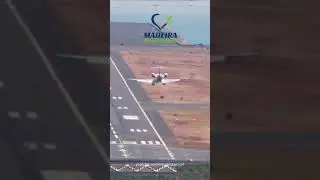 CRJ1000 Landing at Madeira Airport