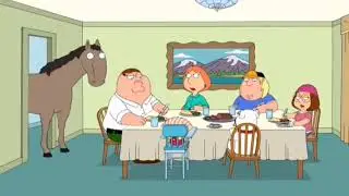 Peter, the horse is here