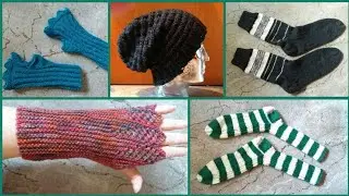 Gestrickte Socken, Handstulpen, Mütze  * Julebuergerfee