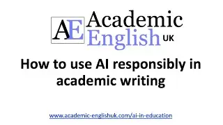 How to use A.I responsibly in academic writing