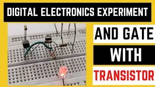 How to make AND gate using transistor? | AND gate using transistor on breadboard