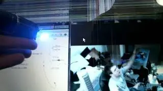 Blue Laser 1W Destroying Broken Screen