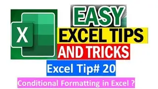 MS Excel Conditional Formatting | Conditional formatting in Excel | #excel #exceltip #exceltutorial
