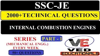 SSC JE Mechanical 2020 | 2000+ technical MCQs | solution in hindi | IC Engine | part 1