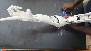InMoov left bicep testing
