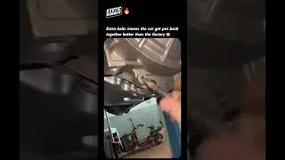 The cars fixed, but mystery bolts are leftover