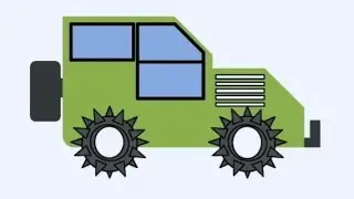 Creating a Jeep Design with Shape Tools | Membuat Desain Jeep dengan Tools Shape