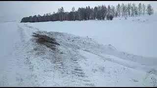 К-700 застрял в снегу #1